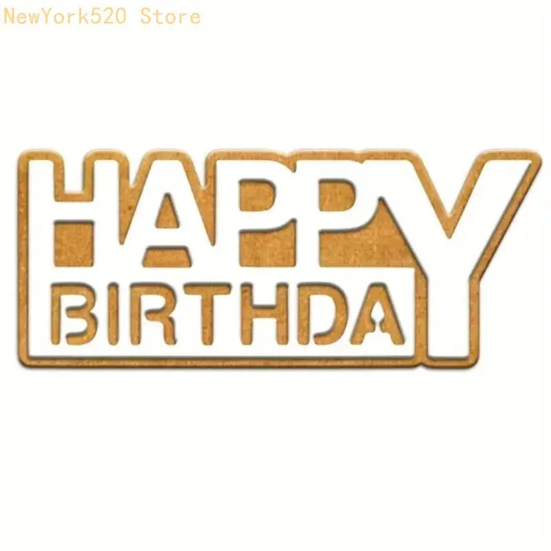 Happy Birthday Embossing Cutting Dies – Card Making Templates