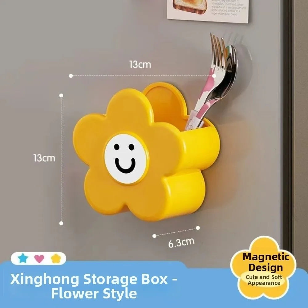 Magnetic Adhesive Remote Control Holder – Heart Star Flower