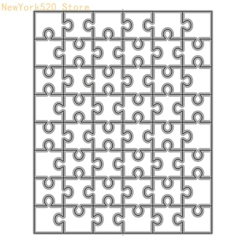 Rectangle Puzzle Metal Cutting Die Stencil – Scrapbooking
