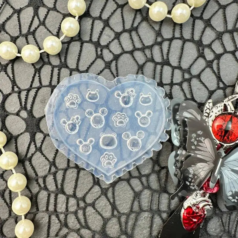3D Silicone Nail Art Mold – Flowers, Hearts & Bows DIY