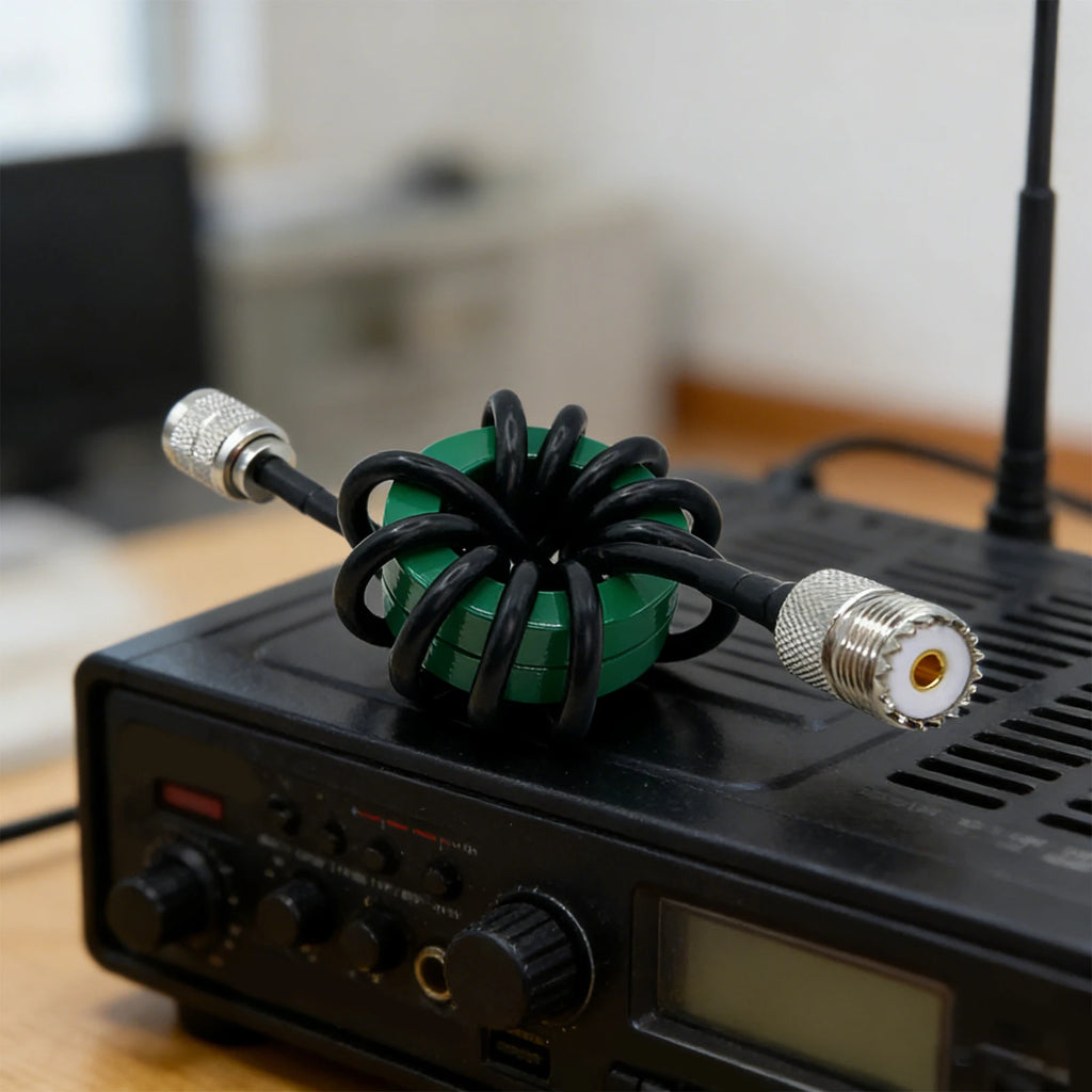 1.8–30 MHz HF Choke Balun Magnetic Ring 200W Ham Radio