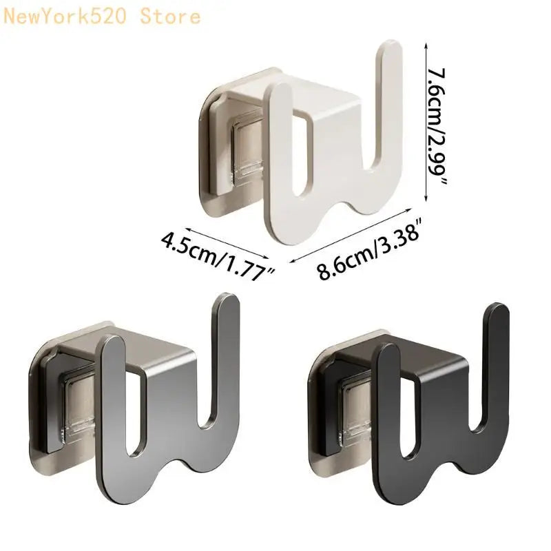 No-Drill Wall-Mounted Slipper Rack – Space Aluminum Hook