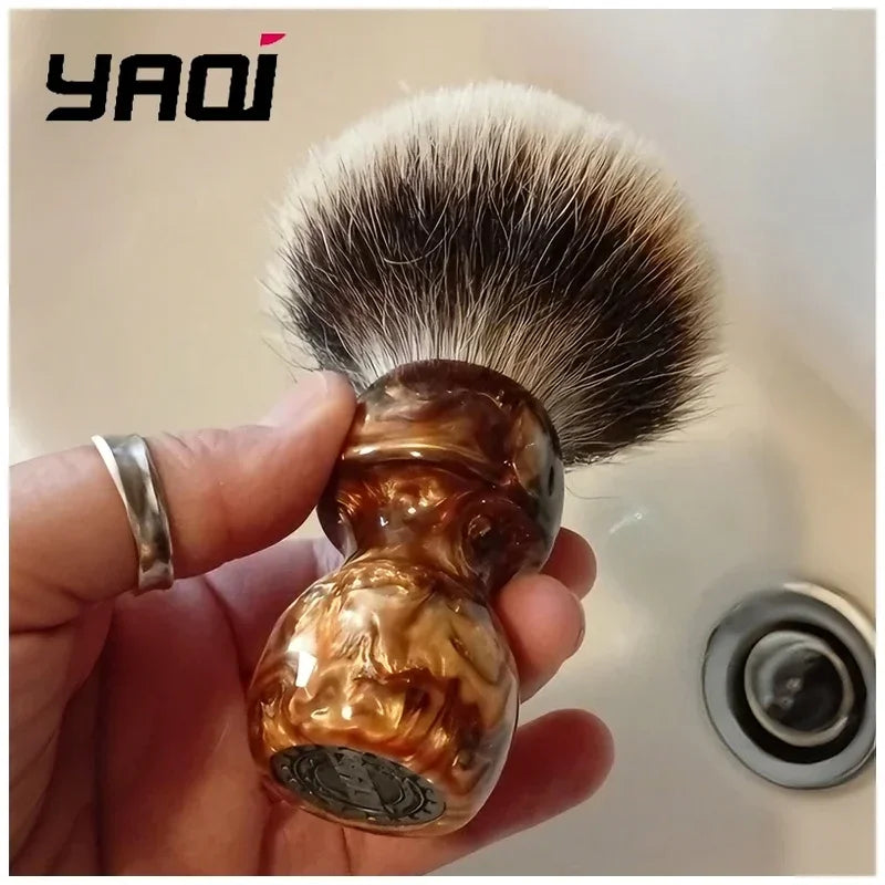 YAQI Caramel 26mm Two Band Badger Hair Wet Shaving Brush