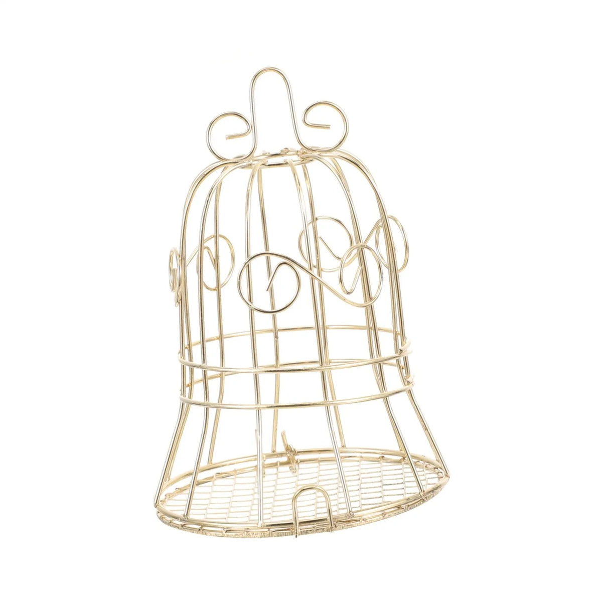 Gold Metal Hanging Wild Bird Feeder Cage – Fat Ball Holder