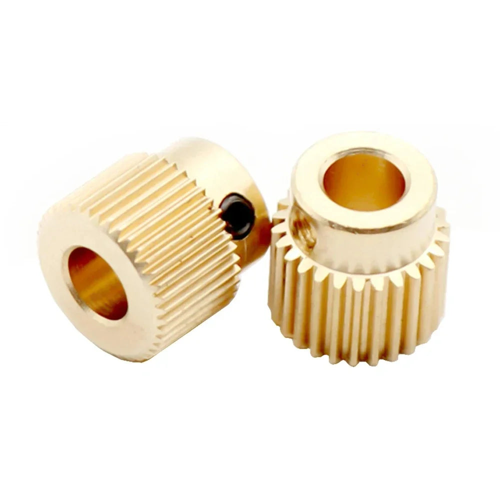 5-Pack MK7 MK8 Brass Extruder Drive Gear 26/40 Tooth – Ender 3 CR10