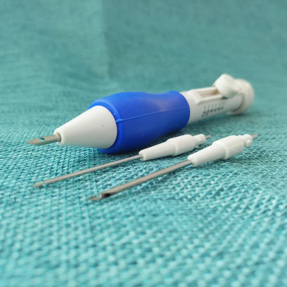Magic Embroidery Pen Set with 4 Needles – Punch Needle Tool