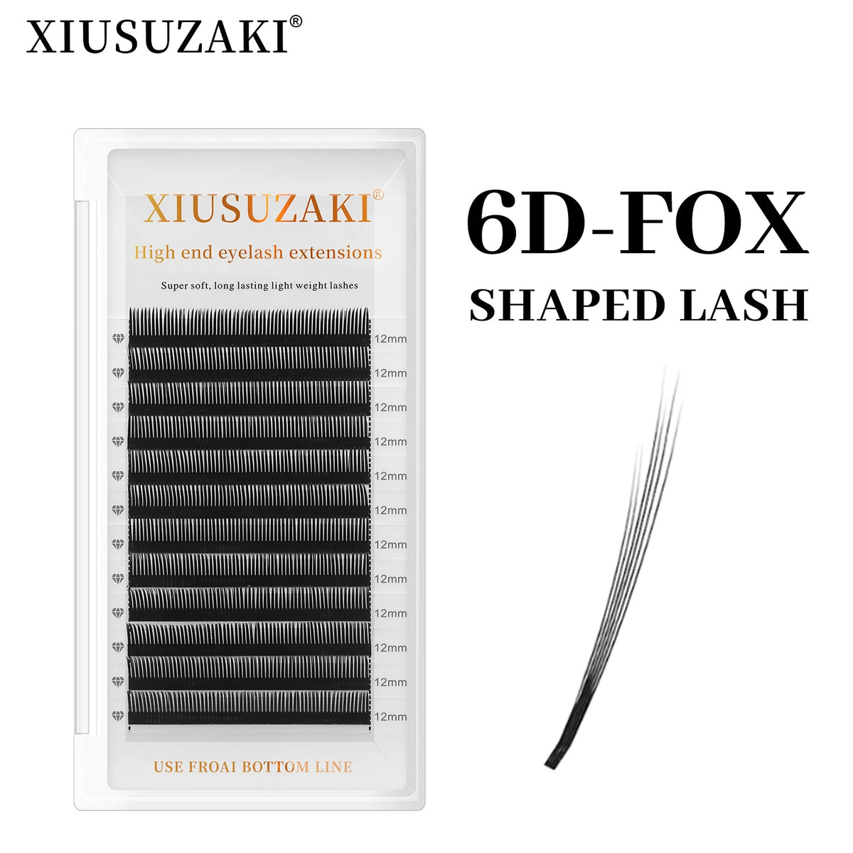 Fox 6D Wispy Spike Premade Volume Fan Eyelash Extensions