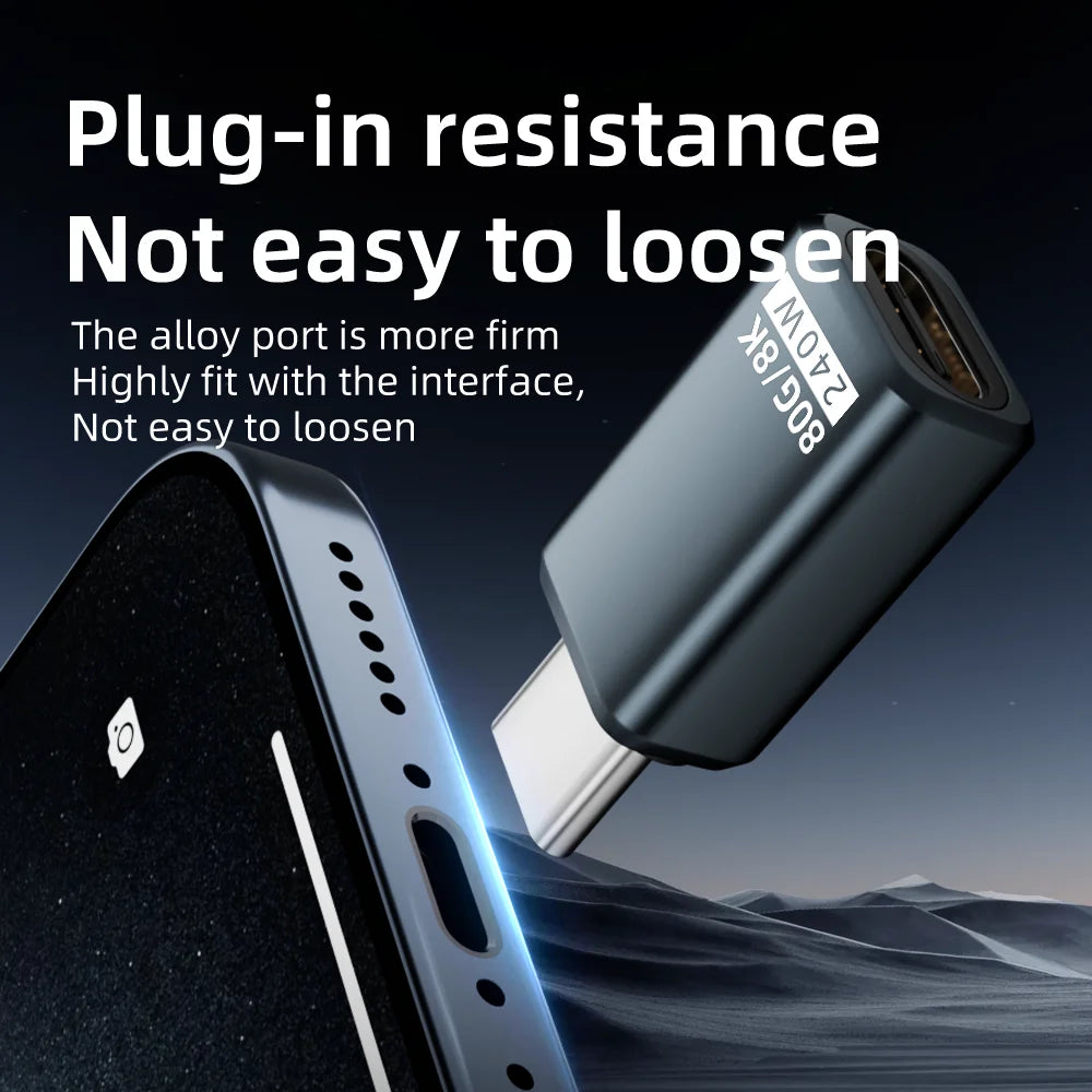 USB4 2.0 USB-C Adapter 240W 80Gbps 8K@60Hz for MacBook