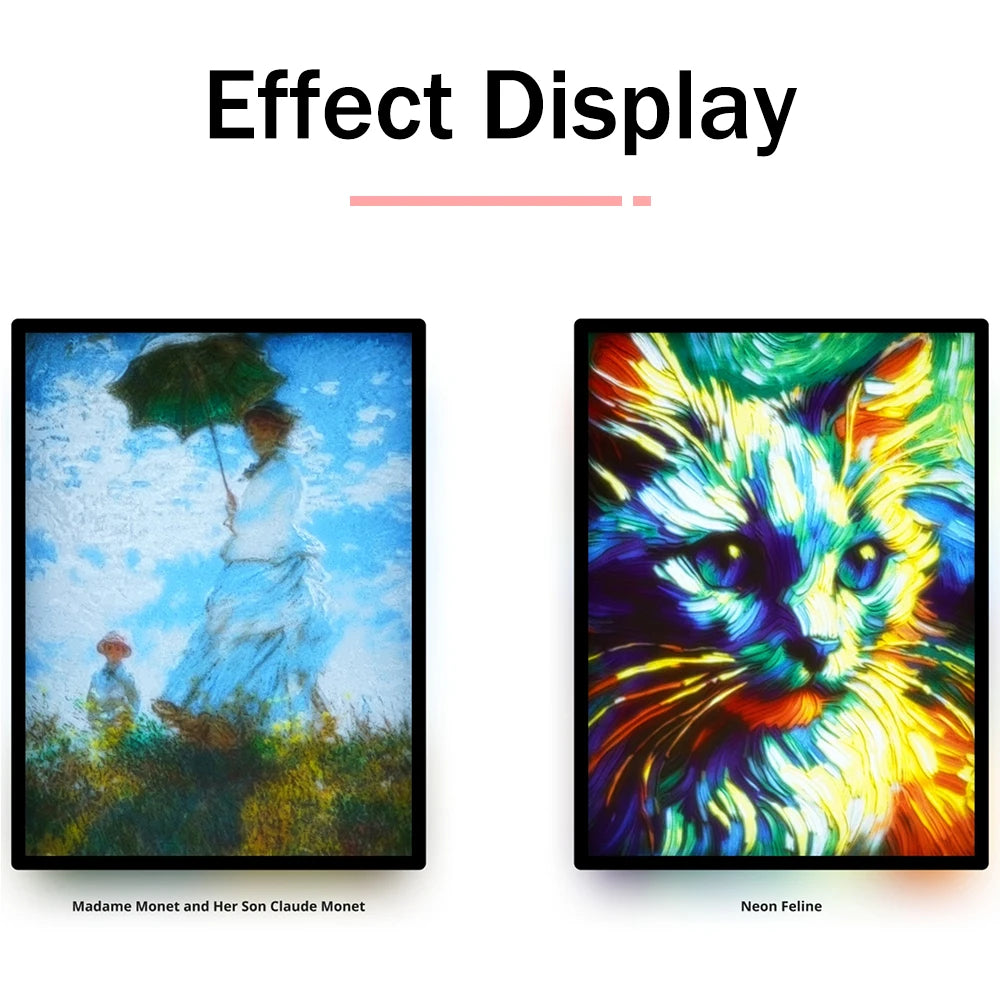 Bambu Lab CMYK LED Backlight Panel & Lithophane Bundle Kit