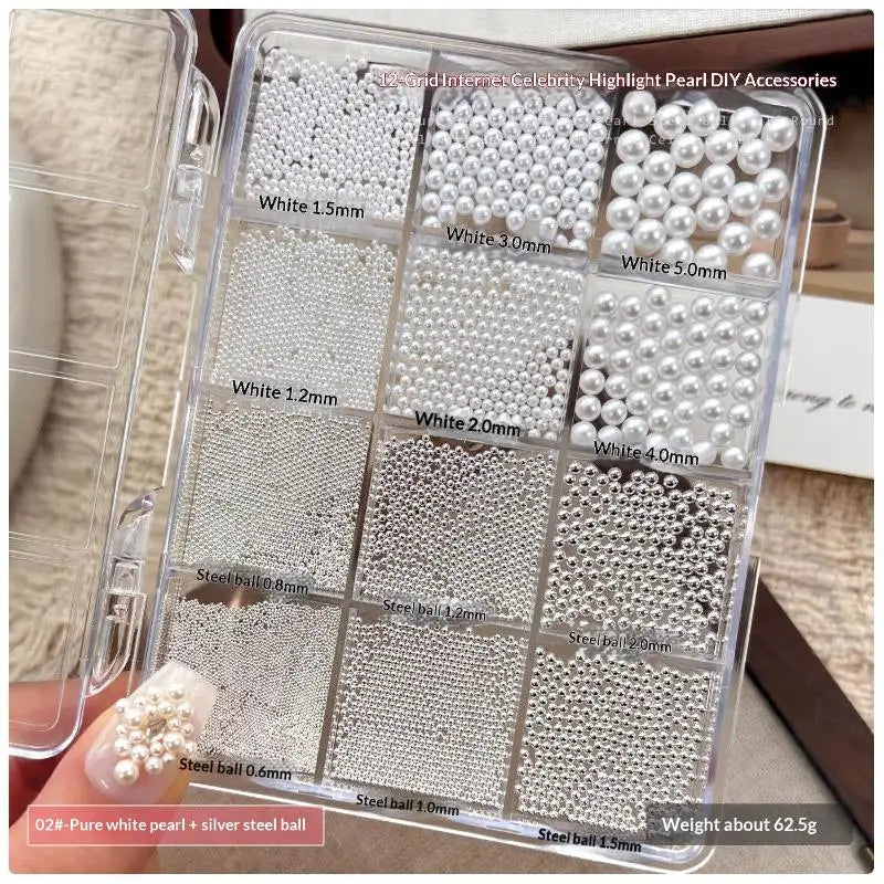 Mixed Crystal Nail Rhinestones – DIY Nail Art Gems Box