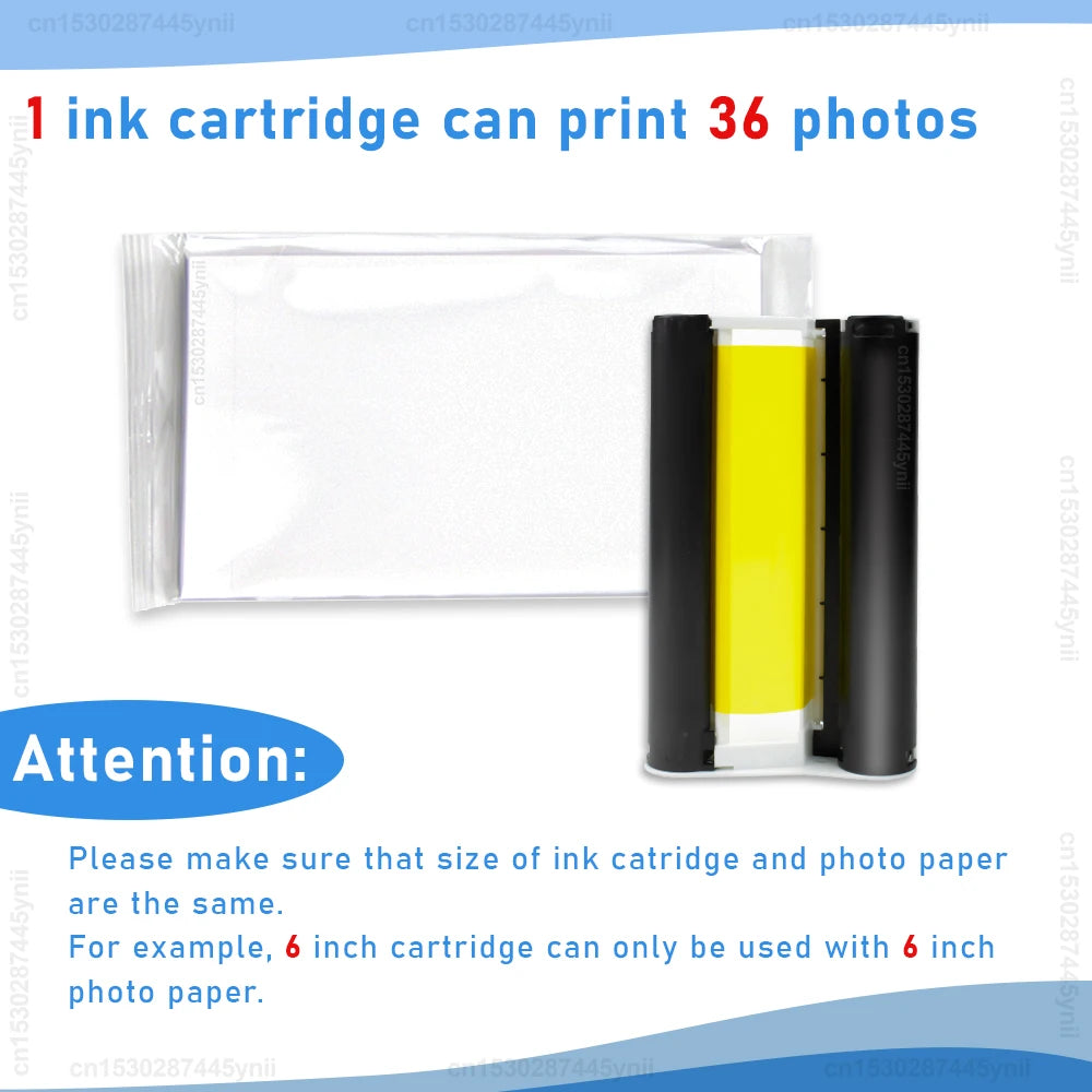 KP-108IN Ink & Photo Paper for Canon Selphy CP1200 CP1300 CP1000