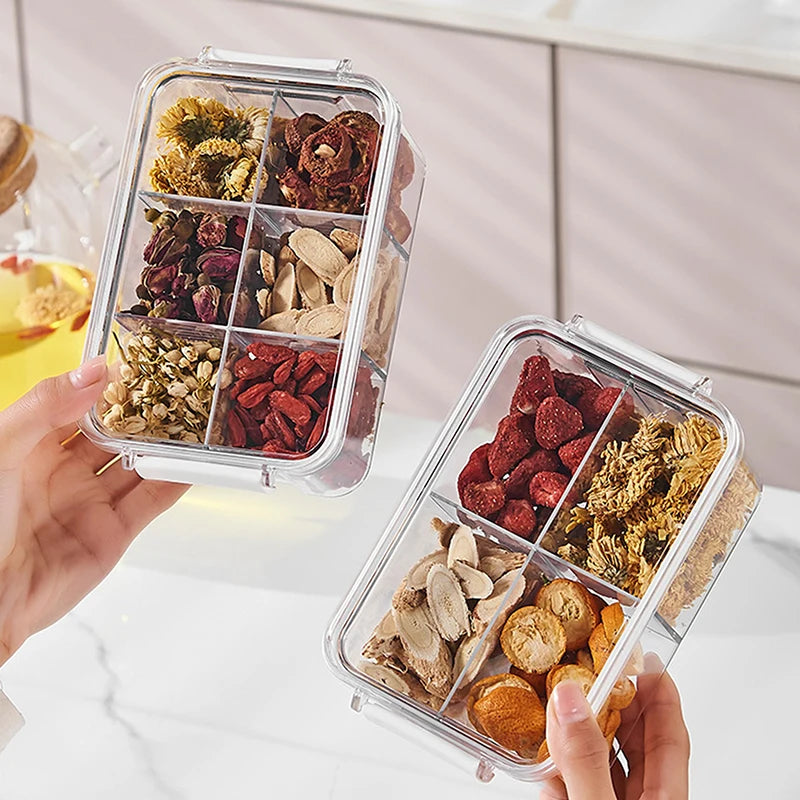 Divided Food Storage Container with Sealed Lid | PP Box