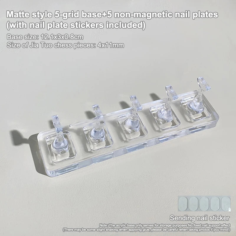 Acrylic Non-Magnetic Nail Display Stand & Tip Holder Set