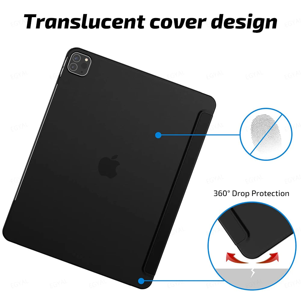 EGYAL iPad Pro 12.9 Case – Smart Cover & Pencil Holder