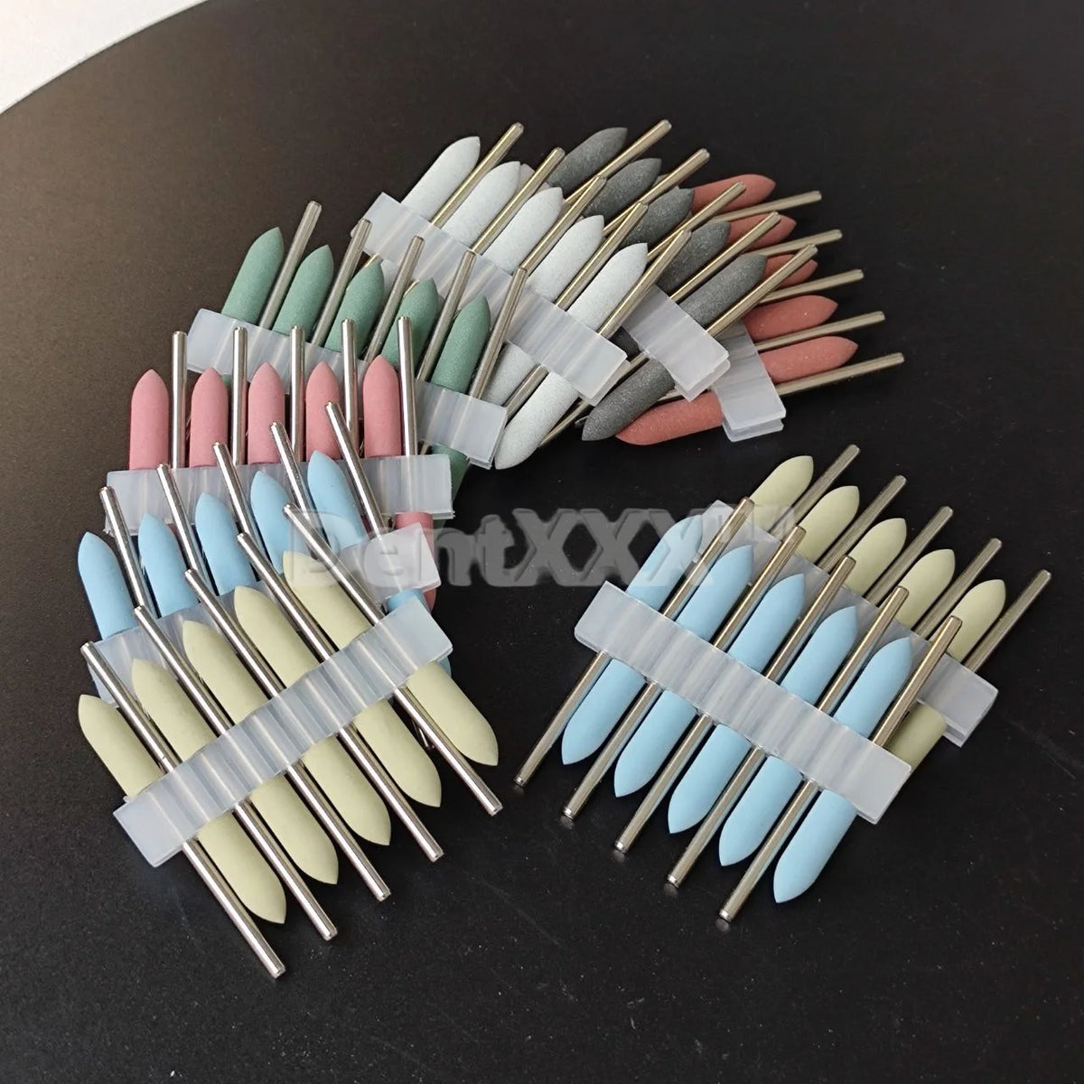 Silicone Nail Grinding Bits 7 Grits – Cylindrical Pointed Polisher