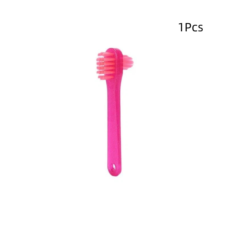 T-Shape Denture Brush Dual Head False Teeth Cleaner