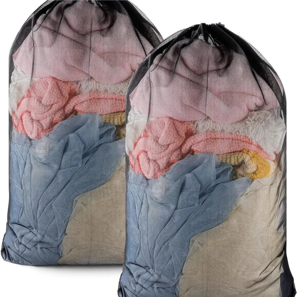 Large Drawstring Laundry Mesh Bag 60x90cm Anti-Snag