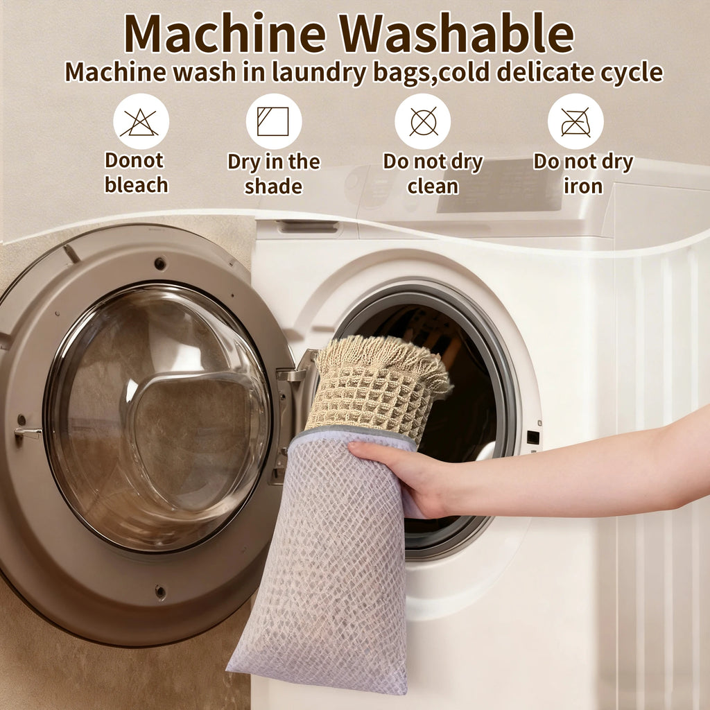 Waffle Bath Mat Non-Slip Backing | Super Absorbent Quick-Dry Rug