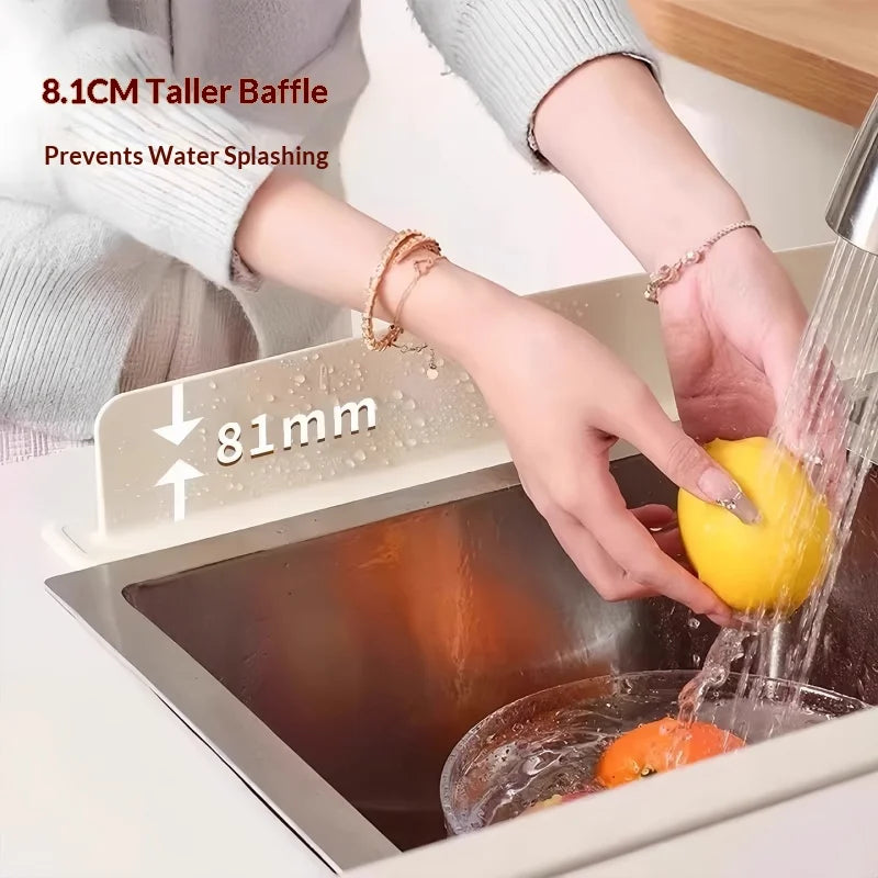 Silicone Sink Splash Guard Suction Cup Water Baffle