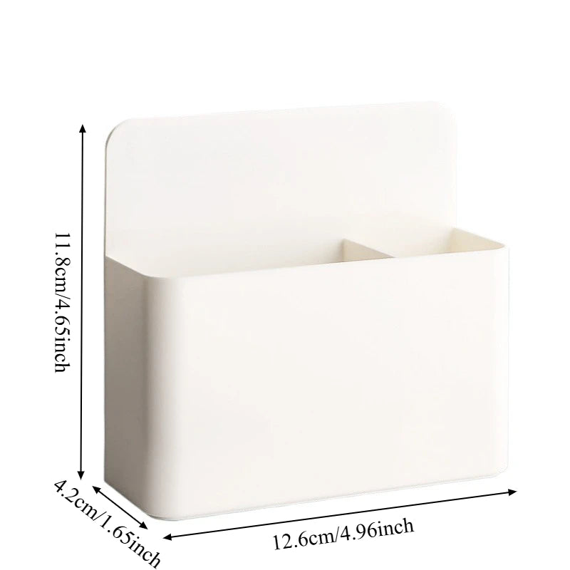 Magnetic Fridge Storage Box – Transparent Organizer & Pen Holder