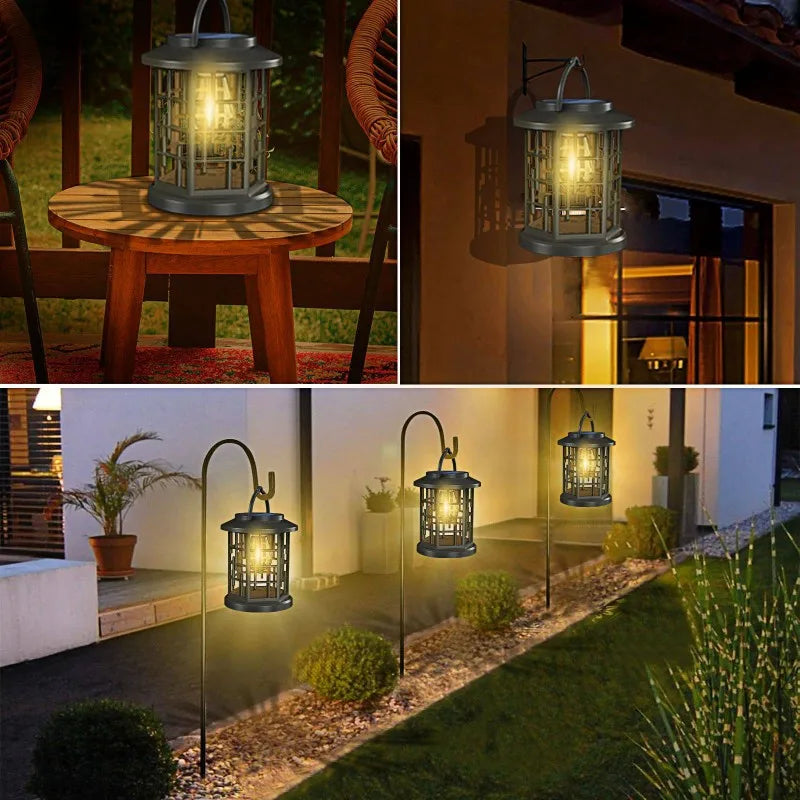 Waterproof Hanging Solar Lantern for Garden Patio Yard Décor