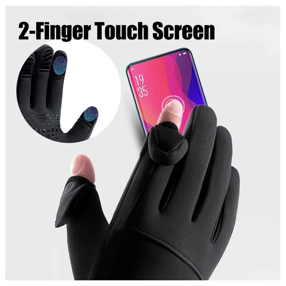 Windproof Waterproof Flip Touch Screen Winter Gloves – Unisex