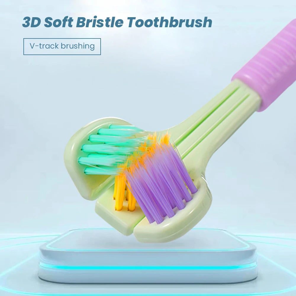 Triple-Angle Toothbrush Soft Bristles 360° Clean | VIBE