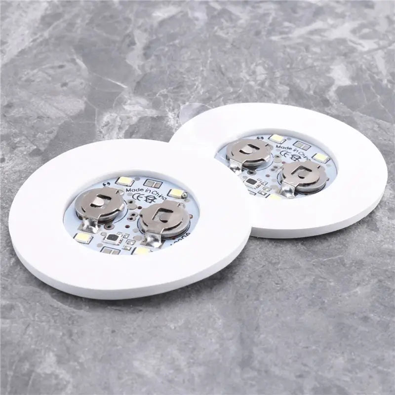 VIBE 12-Pack LED Light-Up Coaster Sticker Discs for Parties