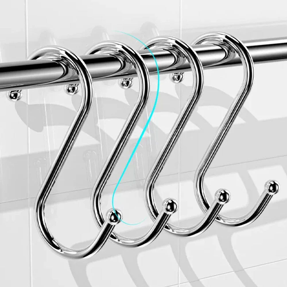 Heavy Duty Stainless Steel S-Hooks – Multipurpose Hanging Hooks