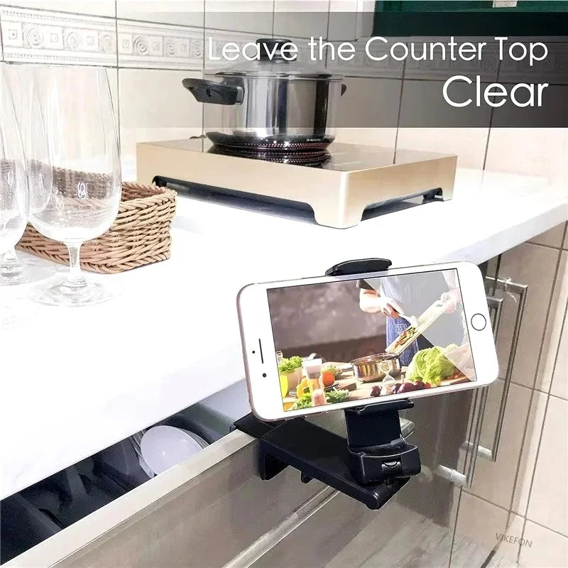 360° Rotatable Foldable Phone Mount for Travel & Airplane Use