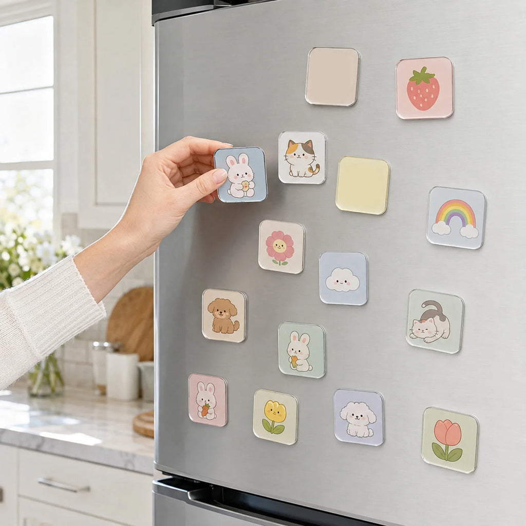 Blank Acrylic DIY Fridge Magnet Kit – 10/20/50 Pack