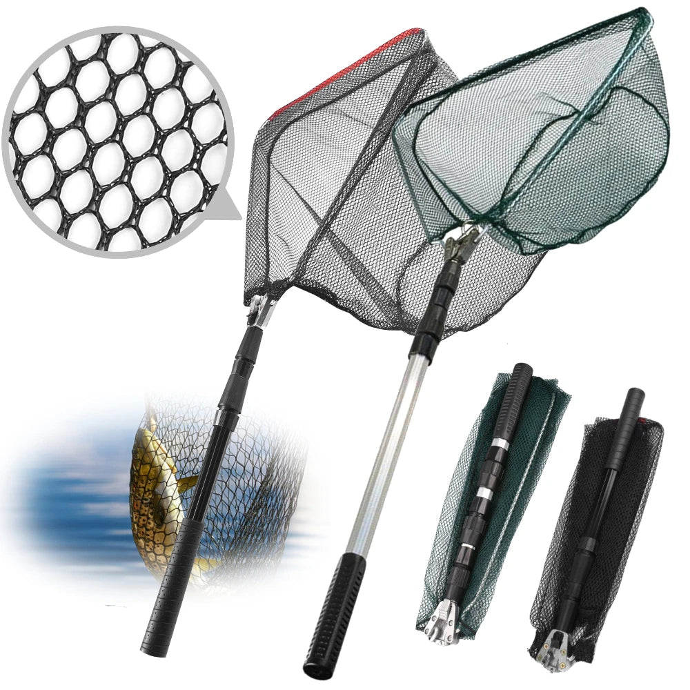 130CM Telescopic Fishing Landing Net – Saltwater & Freshwater