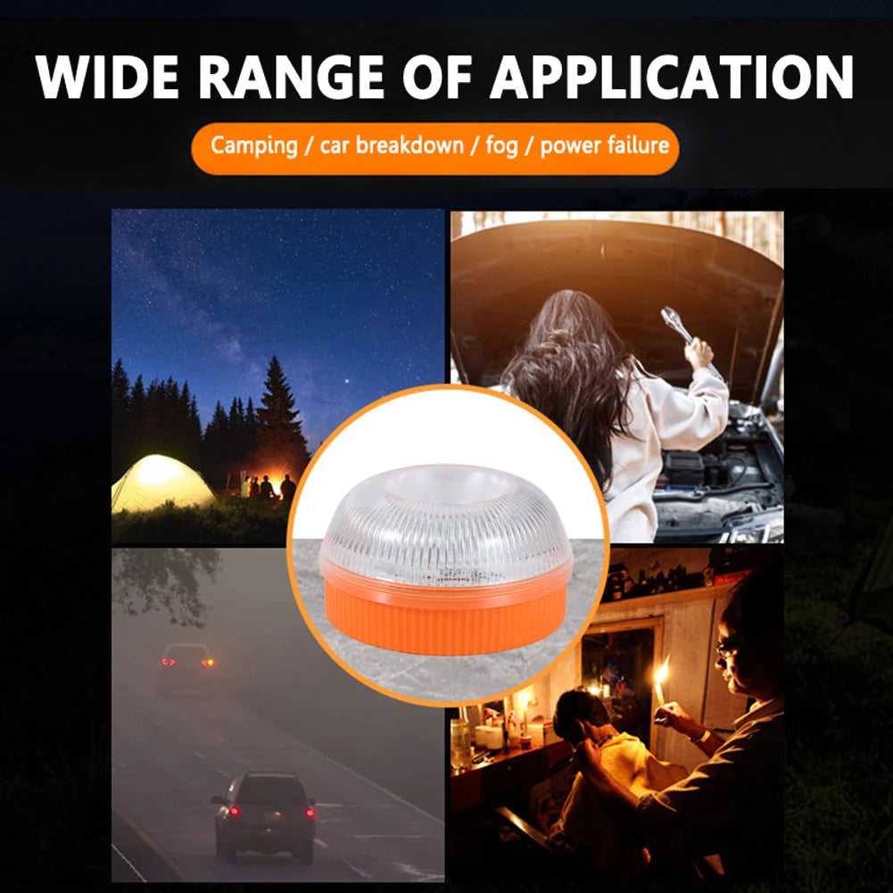 LED Car Emergency Strobe Beacon Warning Light | USB Rechargeable