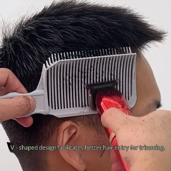 Professional Flat Top Fade Barber Comb | Hair Clipper Guide