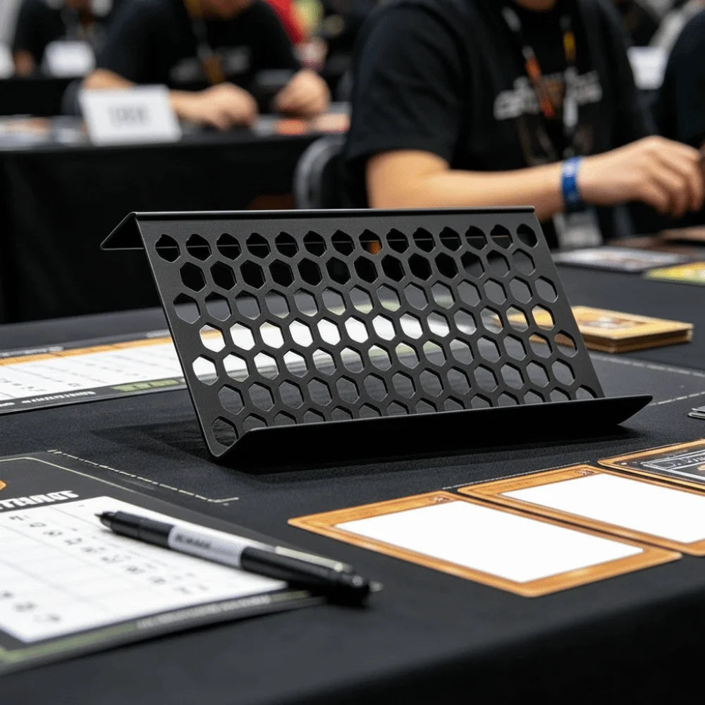 Acrylic Trading Card Display Riser – Matte Black Stand
