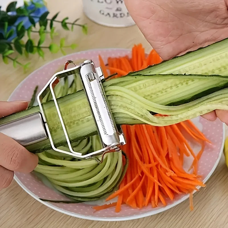 Stainless Steel Vegetable Peeler & Shredder Kitchen Gadget
