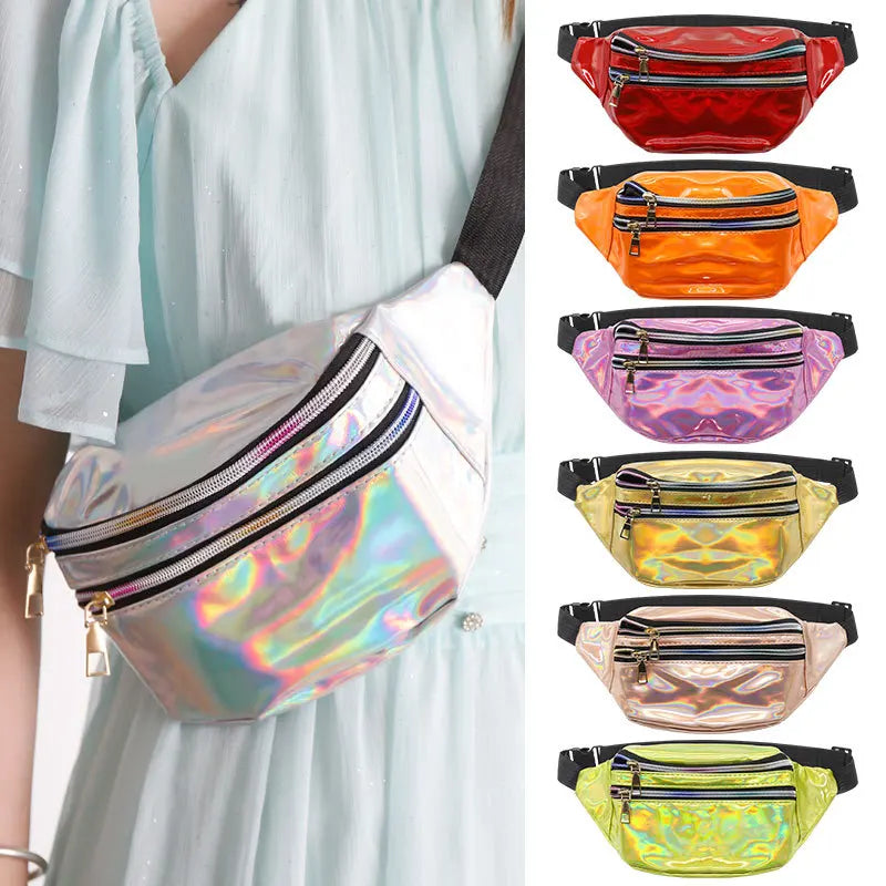 Laser Reflective Waist Bag – Women's Crossbody Running Bag