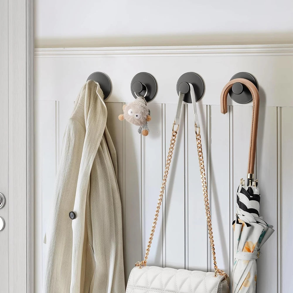 Adhesive Wall Hooks Rustproof Stainless Steel Punch-Free