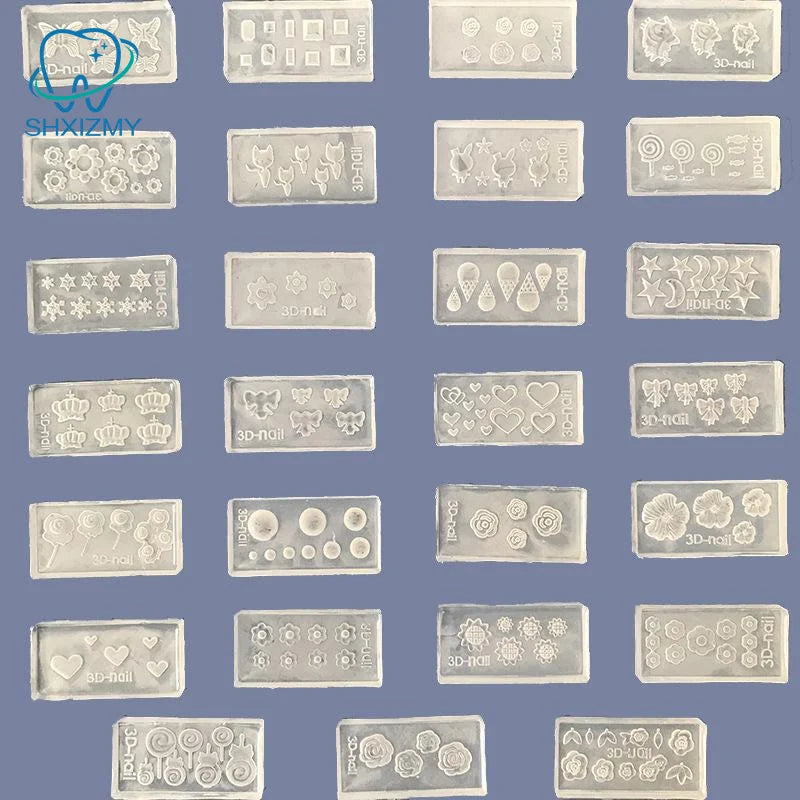 3D Silicone Nail Mold Template – DIY Nail Art Carving Tool