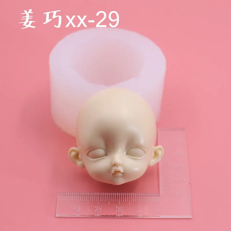 Silicone Clay Face Mold – Fondant & Pottery Sculpting Tool