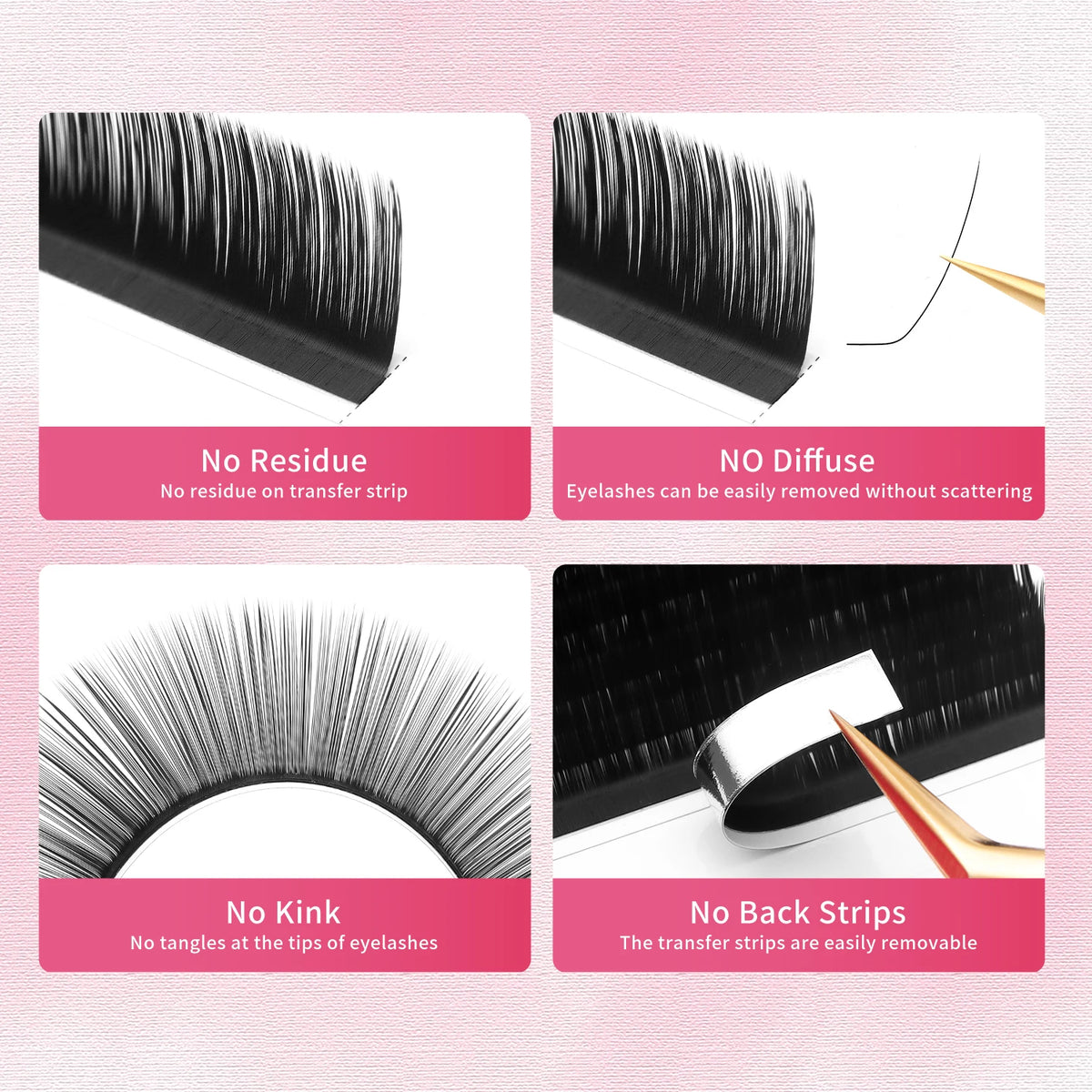 XIUSUZAKI UC/UD Curl Matte Black Individual Lash Extensions