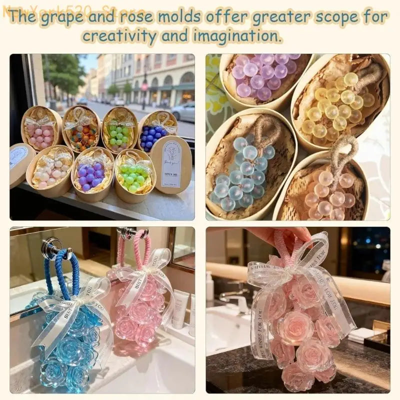Soap Making Kit – Silicone Molds, Twine, Gift Bags & Ribbons