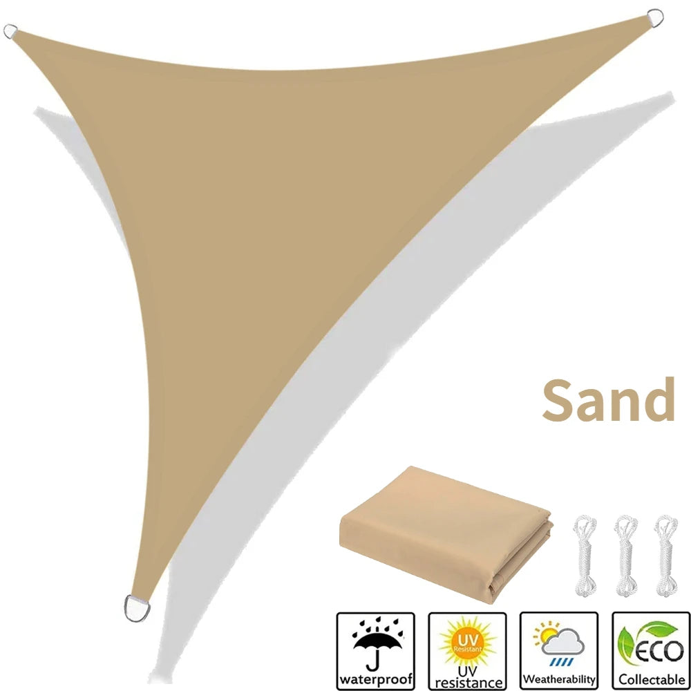 Waterproof Triangle Sun Shade Sail 5x5x5/5x5x7M – 98% UV Block