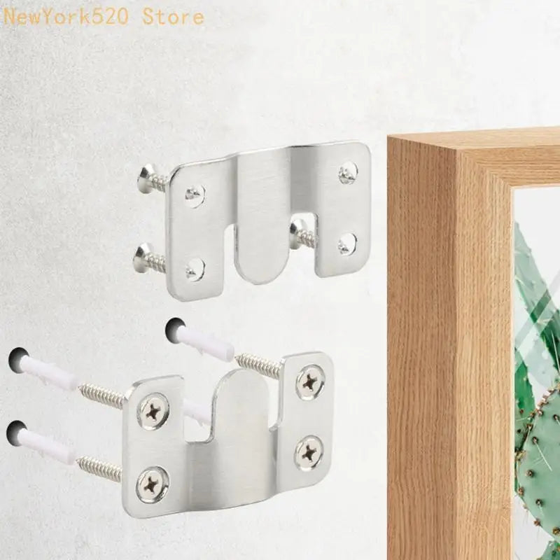 2-Pack Stainless Steel Flush Mount Z-Clip Bracket Connector