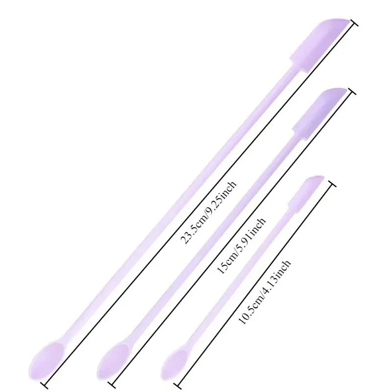 3-Piece Silicone Spatula Set for Skincare & Cosmetics | VIBE