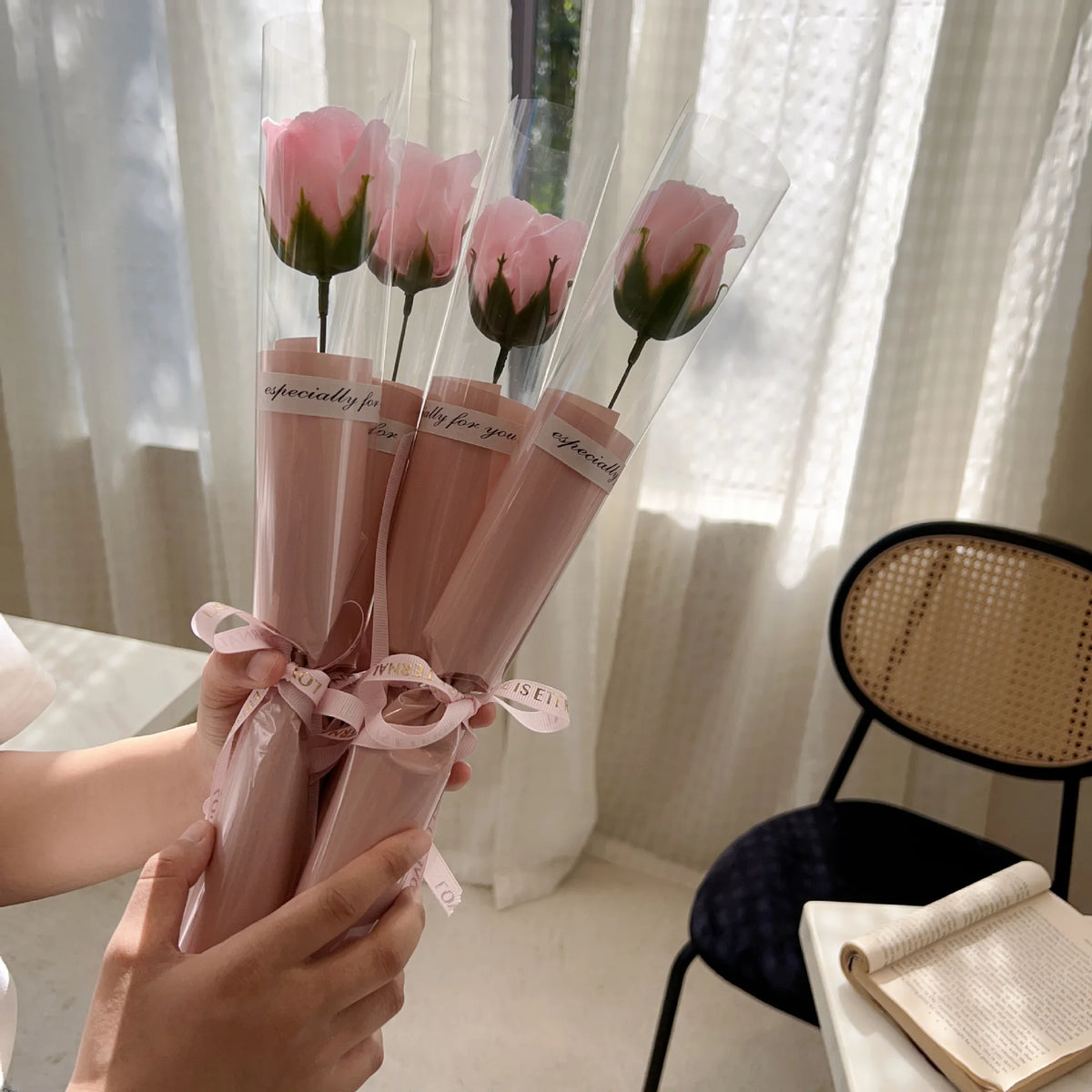 Carnation Soap Flower Gift – Fragrant Artificial Flower Decor