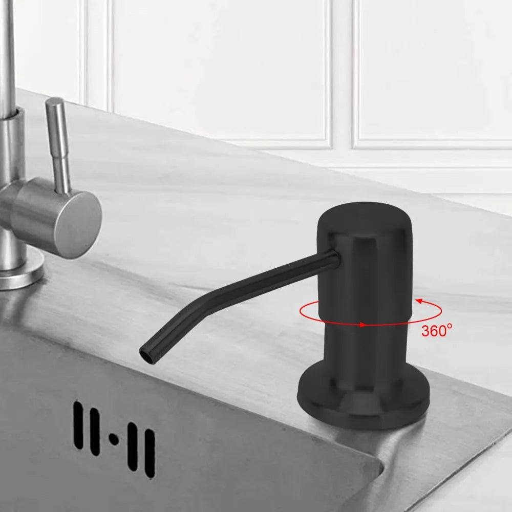 VIBE Stainless Steel Sink Soap Dispenser Pump – 3.94ft Tube