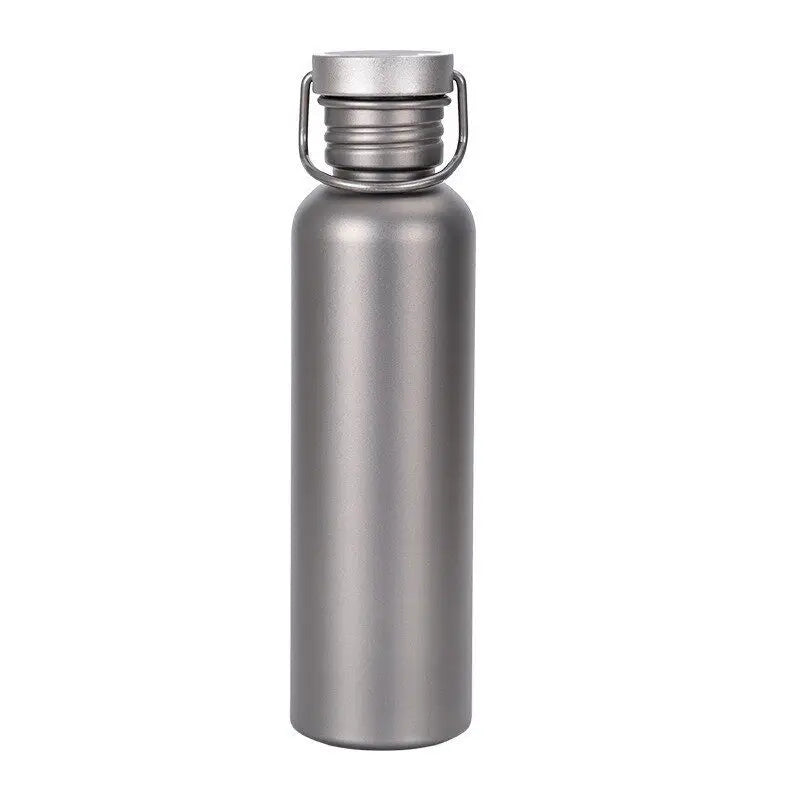 Ultra-Light Pure Titanium Camping Water Bottle 500–700ml