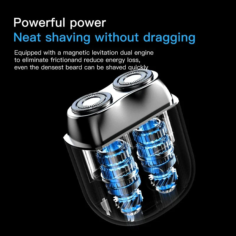 XMSJ Men's Double Floating Head Electric Shaver 2-Speed