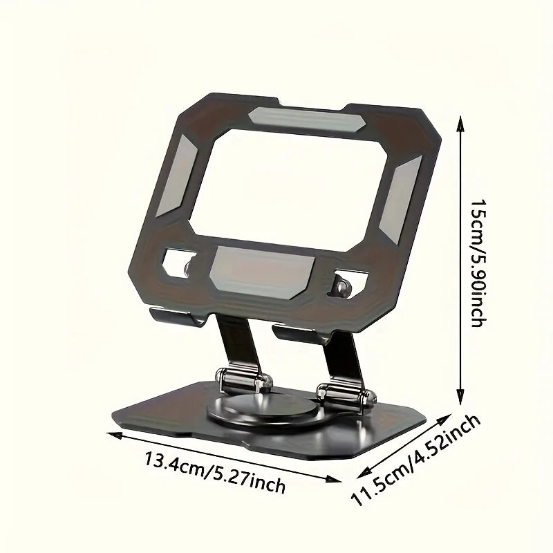 360° Rotating Metal Tablet Stand – Foldable Desktop Holder